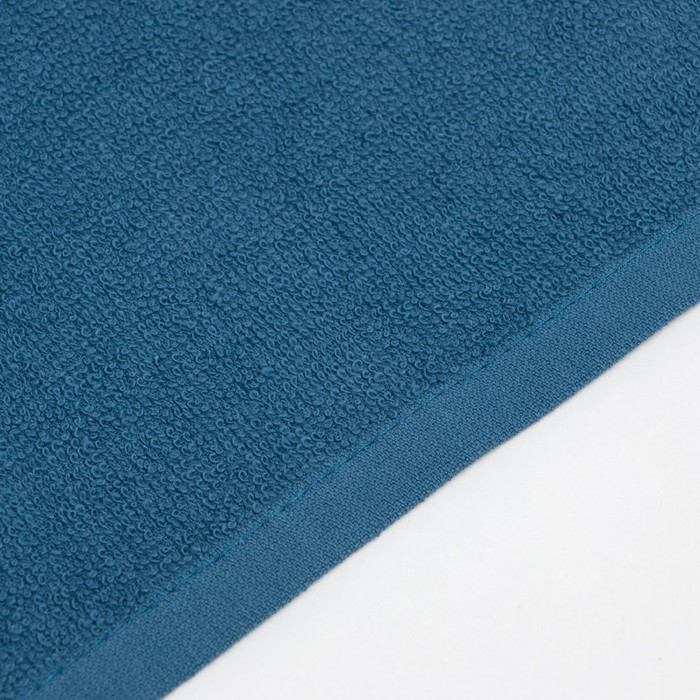 Полотенце махровое «Экономь и Я», 70×130 см, хлопок 100%, синее