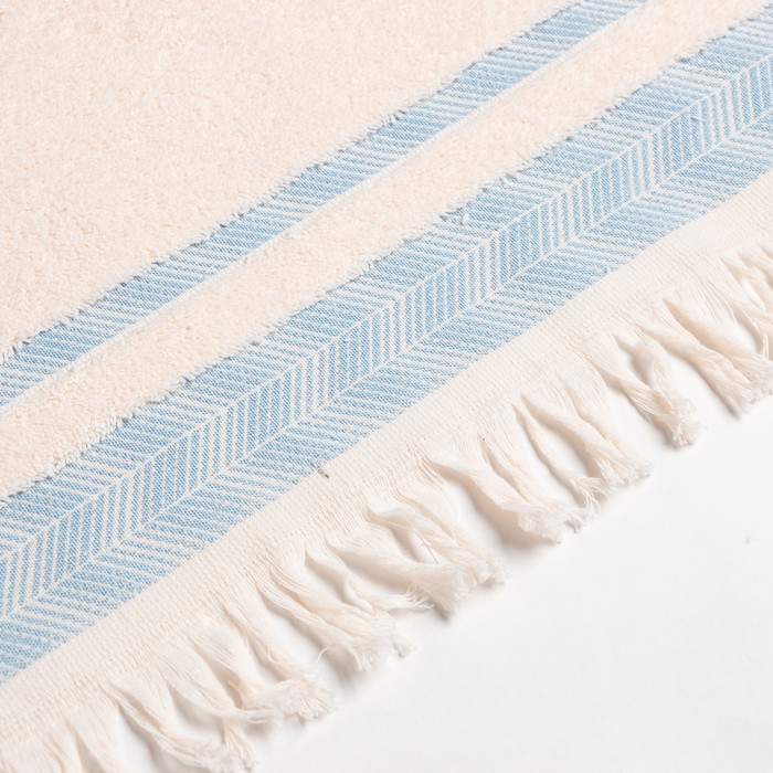 Полотенце махровое LoveLife «Муссон» 70×120 см, аквамарин, 100% хлопок, 500 г/м²