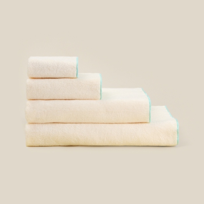 Полотенце махровое SL HOME: Frame «Айвори», 90×150 см, хлопок 100%, бежевое