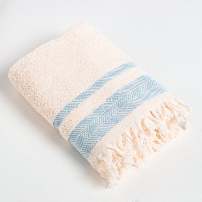 Полотенце махровое LoveLife «Муссон» 70×120 см, аквамарин, 100% хлопок, 500 г/м²