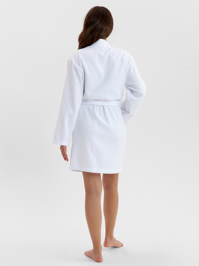 Халат махровый Этель, женский, р 50-52 цвет белый, 100% хлопок, 320 г/м²