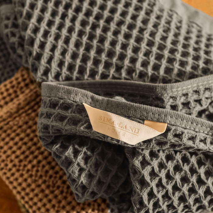 Полотенце вафельное SL HOME: Basic «Олива» 50×90 см, хлопок 100%, оливковый