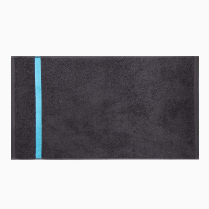 Полотенце махровое Love Life «Самум», 70×140 см, хлопок 100%, тёмно-серое, синее