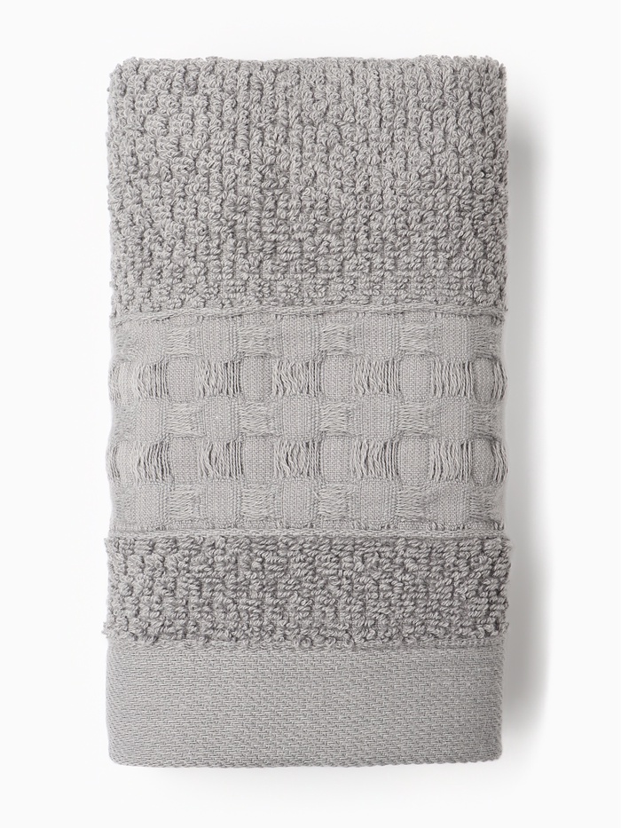Полотенце махровое LoveLife «Регистан» 70×130 см, серое, 100% хлопок, 500 г/м²