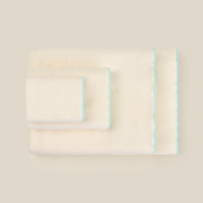 Полотенце махровое SL HOME: Frame «Айвори», 90×150 см, хлопок 100%, бежевое