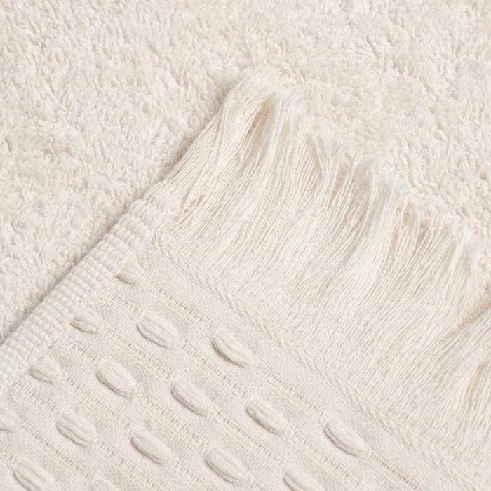 Полотенце махровое Love Life «Аморе» 70×140 см, молочный, 100% хл, 450 г/м²