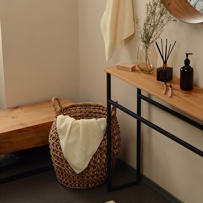 Полотенце махровое SL HOME: Classic «Айвори» 90×150 см, хлопок 100%, бежевое