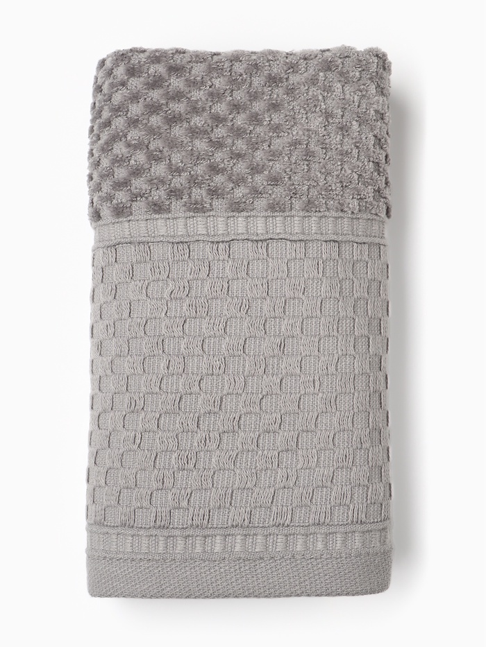 Полотенце махровое LoveLife «Ордос» 70×130 см, серое, 100% хлопок, 430 г/м²