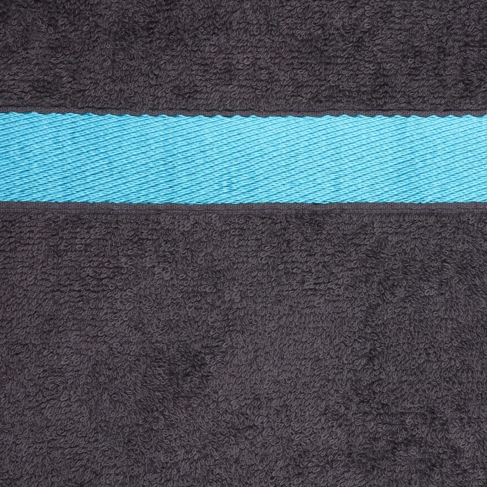 Полотенце махровое Love Life «Самум», 70×140 см, хлопок 100%, тёмно-серое, синее