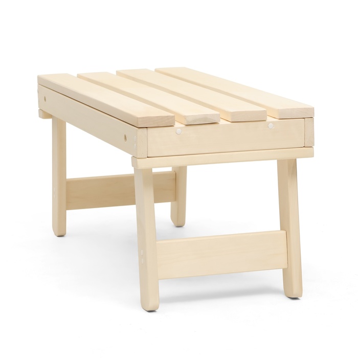 Лавка деревянная, 100×44×43 см, складная, липа