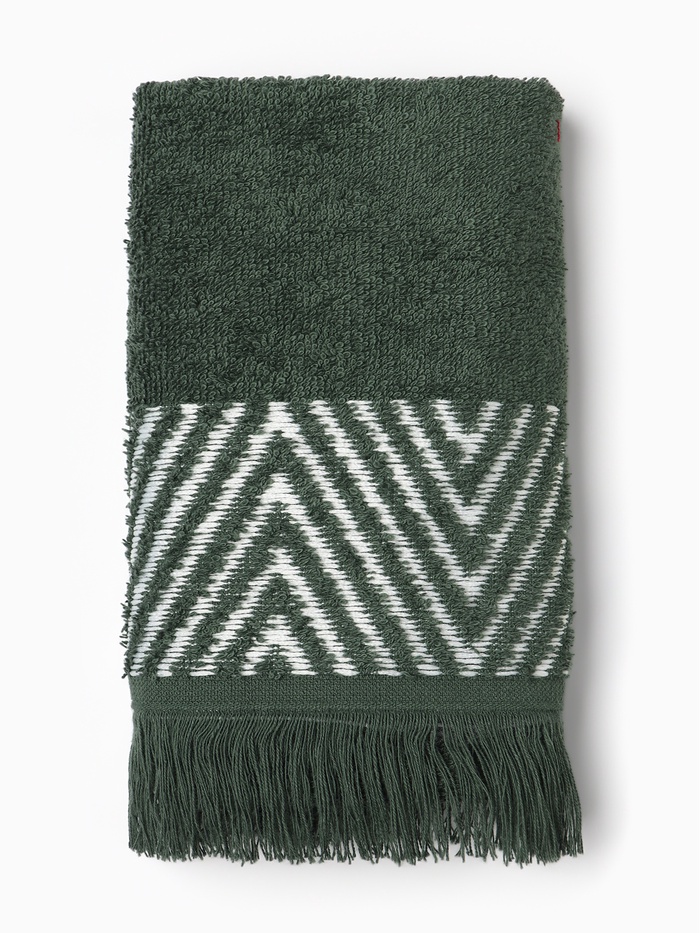 Полотенце махровое LoveLife «Танами» 70×130 см, зелёное, 100% хлопок, 430 г/м²