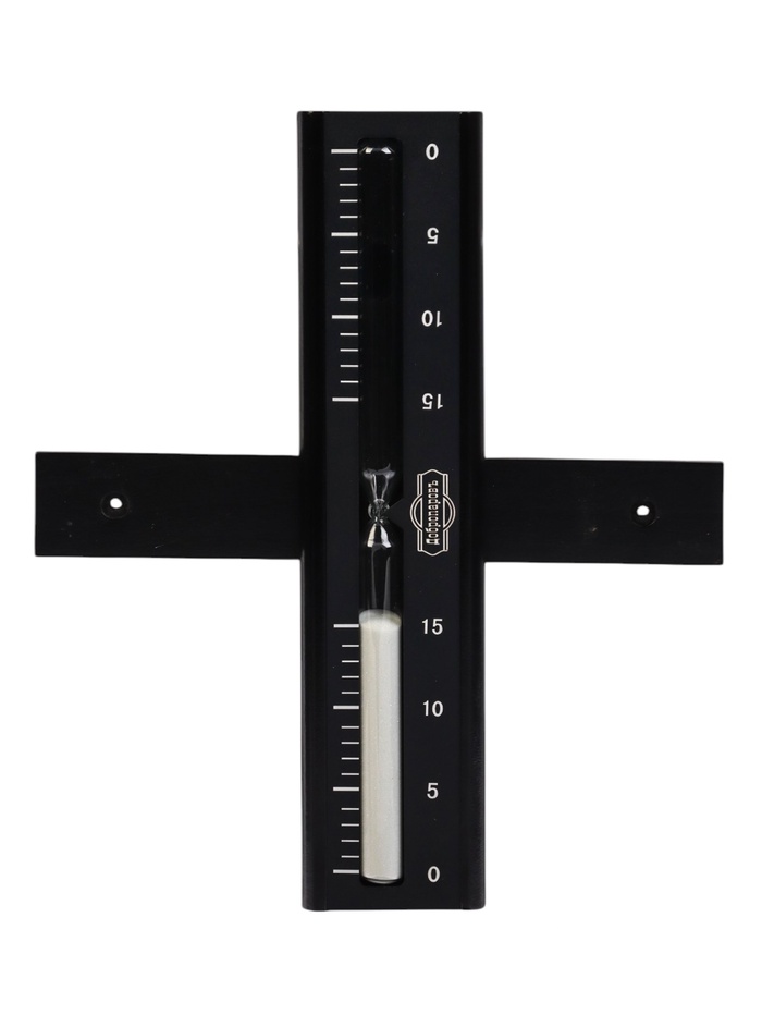 Часы песочные для бани и сауны, 15 мин, деревянные, черные, сосна