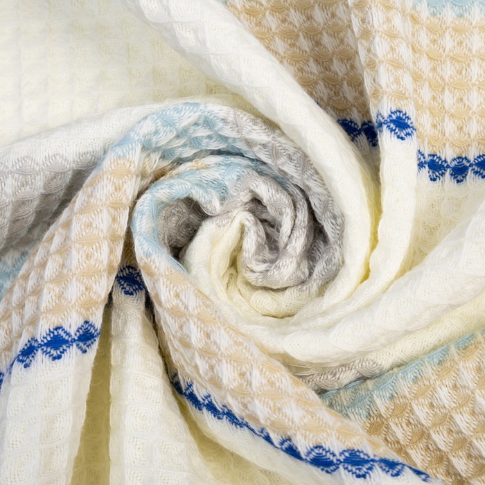 Полотенце вафельное банное «Этель» Waffle, 70×140 см, 100% хлопок, 280 г/м², бежевое