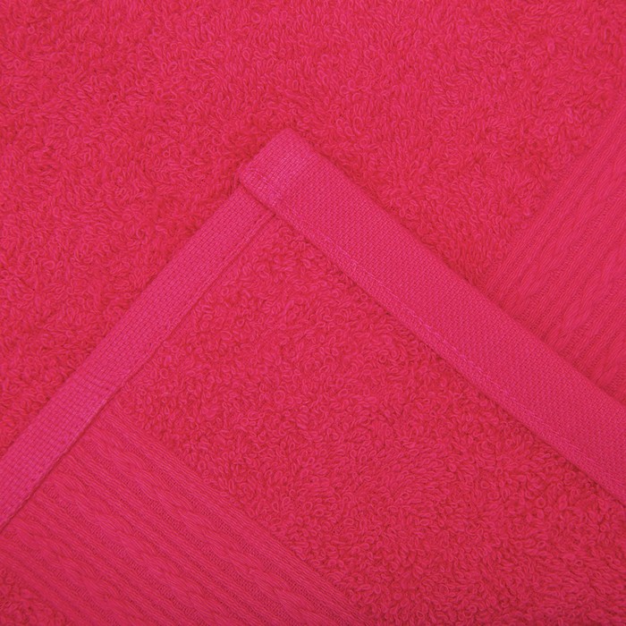 Полотенце махровое «Байрамали», 70×140 см, хлопок 100%, малиновое