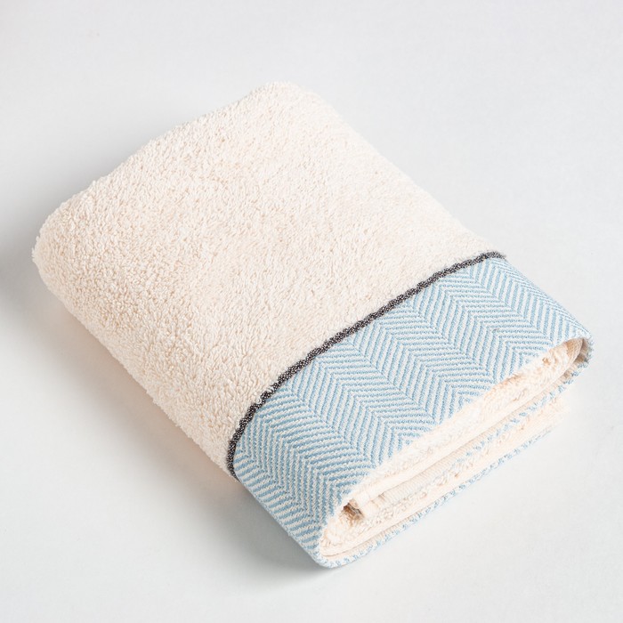 Полотенце махровое Love Life «Бриз» 70×120 см, аквамарин, 100% хл, 500 г/м²