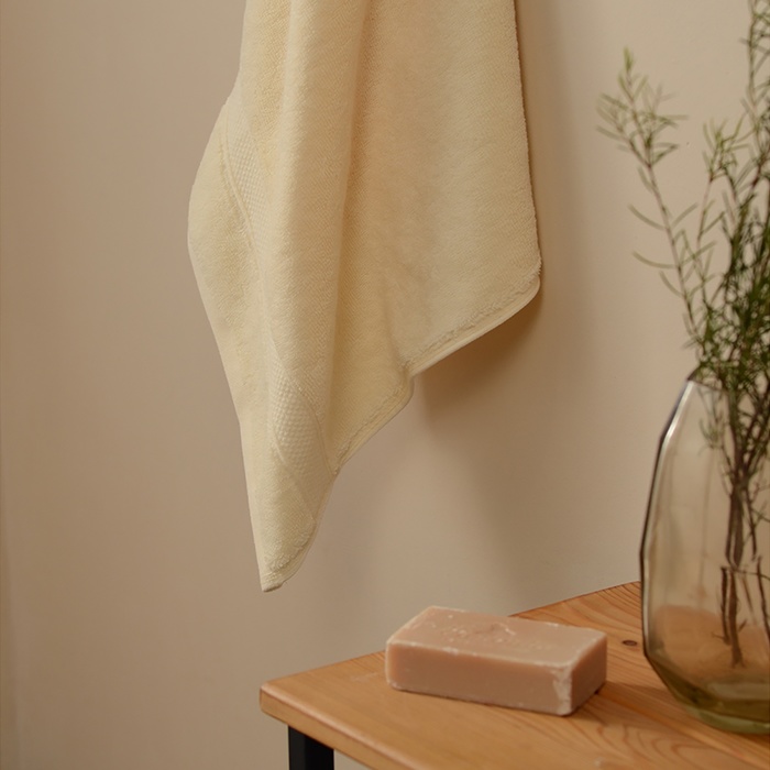 Полотенце махровое SL HOME: Classic «Айвори» 90×150 см, хлопок 100%, бежевое