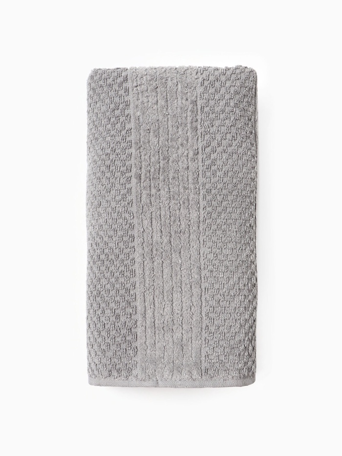 Полотенце махровое LoveLife «Атакама» 70×130 см, серое, 100% хлопок, 500 г/м²
