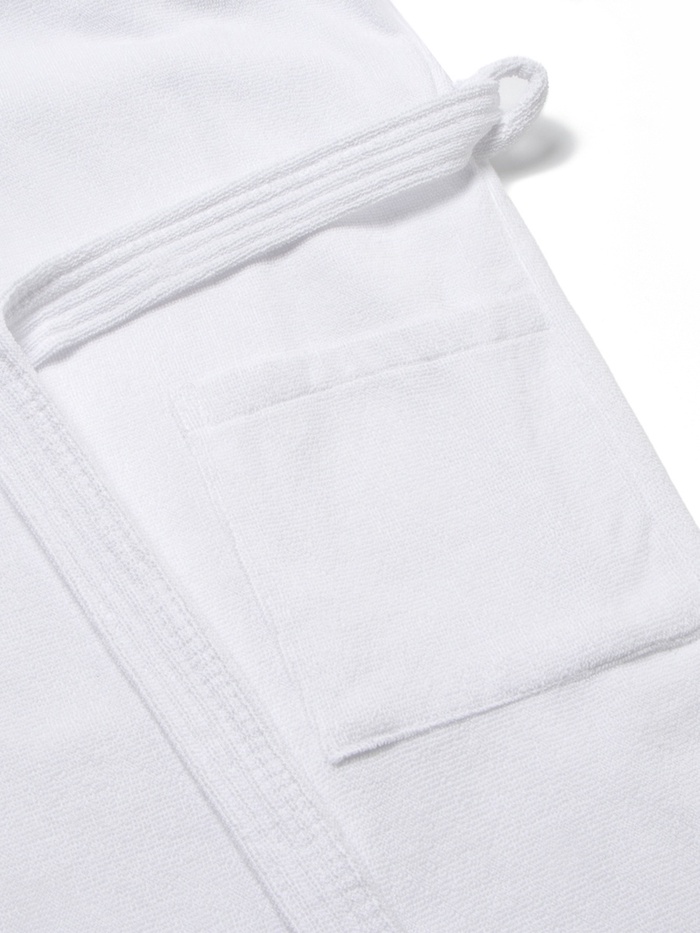 Халат махровый Экономь и Я, мужской размер 56-58 цвет белый, 100% хлопок с AIRO, 320 г/м²