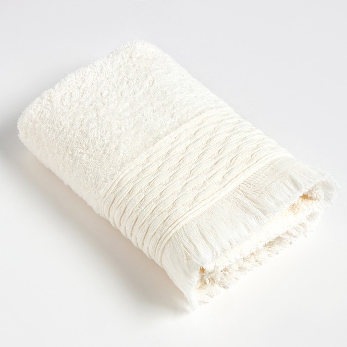 Полотенце махровое Love Life «Аморе» 70×140 см, белый, 100% хл, 450 г/м²