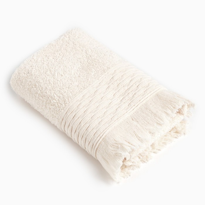 Полотенце махровое Love Life «Аморе» 70×140 см, молочный, 100% хл, 450 г/м²