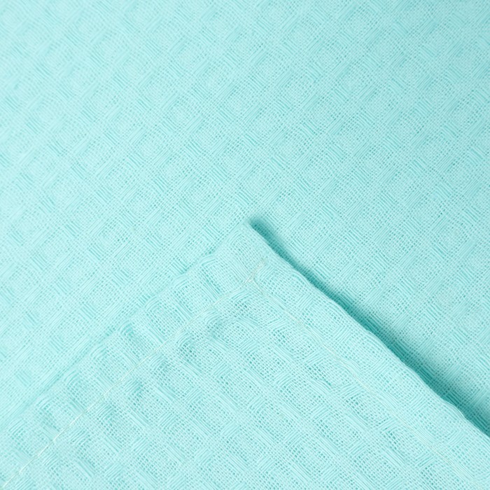 Полотенце вафельное «Экономь и Я», 50×90 см, хлопок 100%, небесное