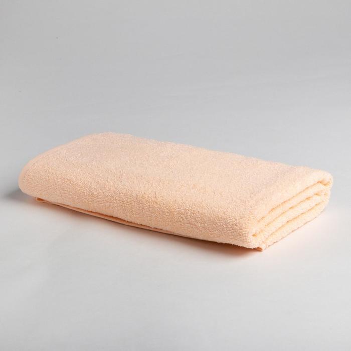 Полотенце махровое «Экономь и Я», 70×130 см, хлопок 100%, персиковое