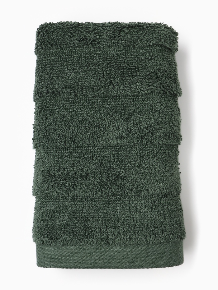 Полотенце махровое LoveLife «Сонора» 70×130 см, зелёное, 100% хлопок, 500 г/м²