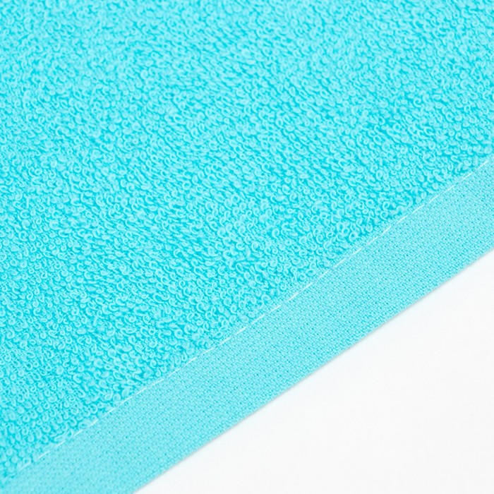 Полотенце махровое «Экономь и Я», 70×130 см, хлопок 100%, голубое