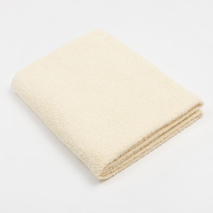 Полотенце махровое Экономь и Я 70*140 см, цв. молочный, 100% хлопок, 320 гр/м2