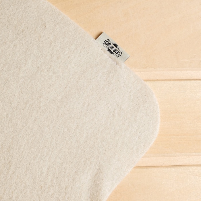 Коврик - лежак для бани и сауны «У королевы недостатков нет», 200×60 см, полиэфир, шерсть