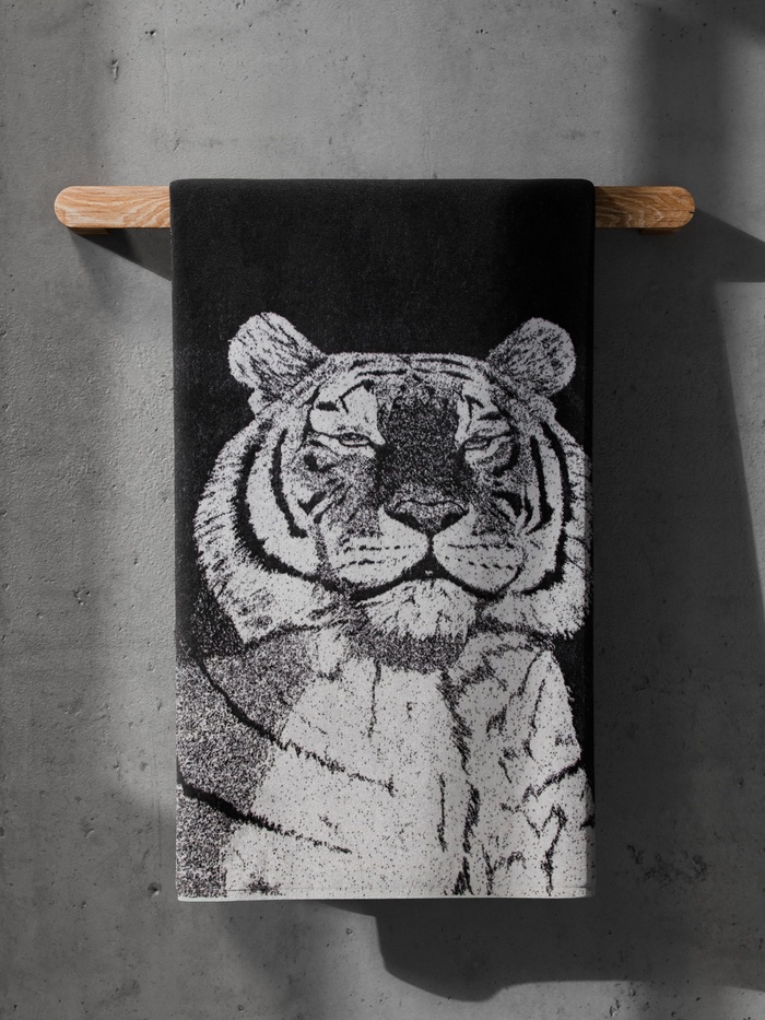 Полотенце махровое Этель «Тигр» 70×130 см, 100% хлопок, 420 г/м²