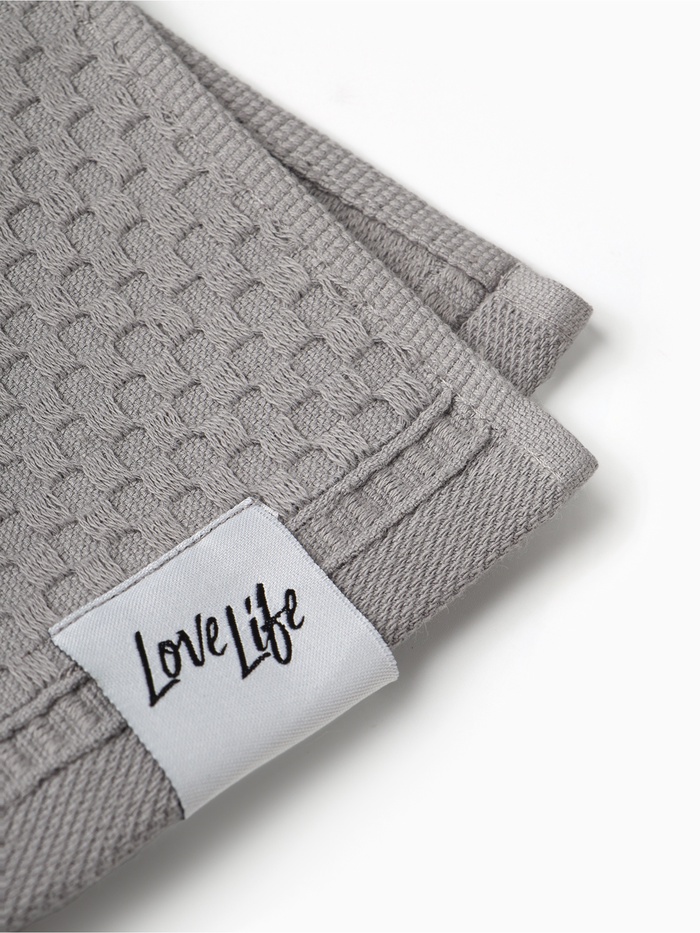 Полотенце махровое LoveLife «Ордос» 70×130 см, серое, 100% хлопок, 430 г/м²