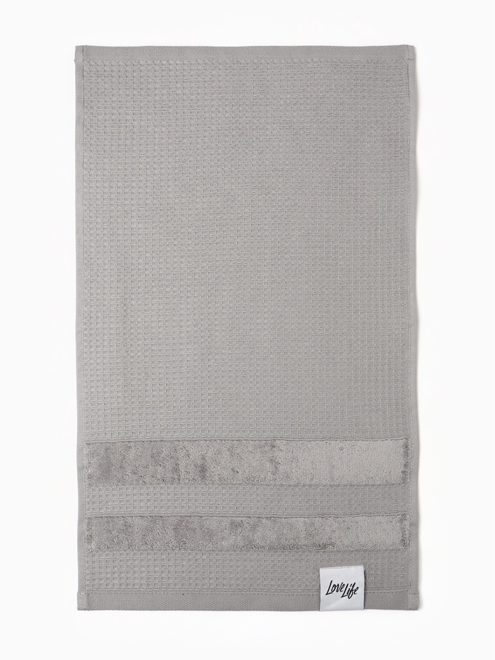 Полотенце вафельное LoveLife «Макан» 70×130 см, хлопок 100%, серое