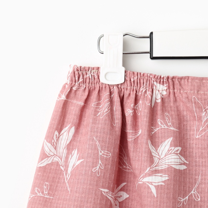 Полотенце - парео для бани «Этель. Лилия», 80×144 см, хлопок 100%, розовое