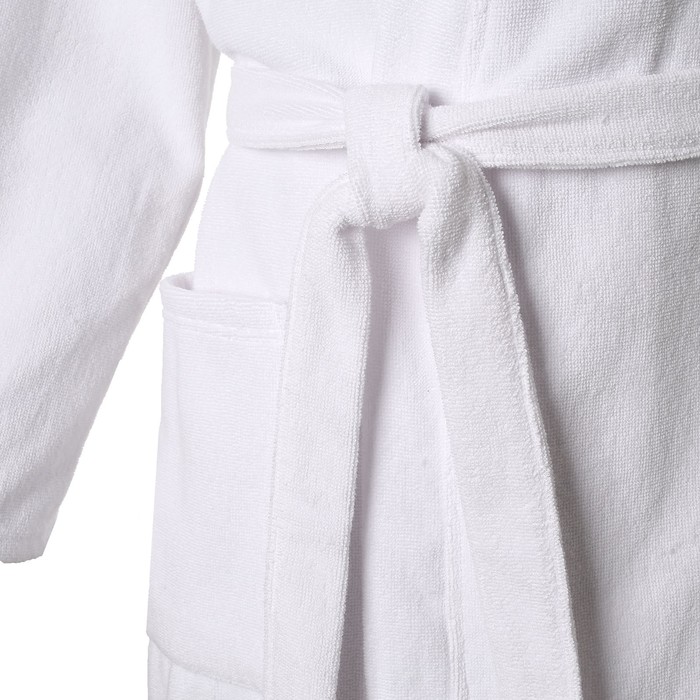 Халат махровый Экономь и Я женский, размер 42-44 цвет белый, 100% хлопок с AIRO, 320 г/м²