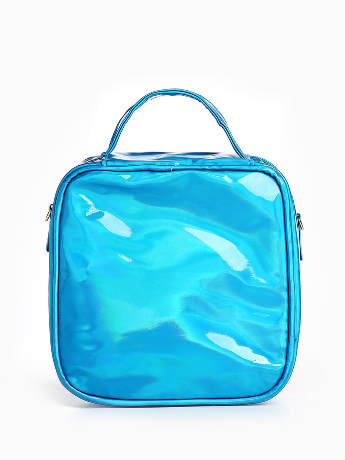 Сумка-косметичка для девочки на молнии, цвет голубой