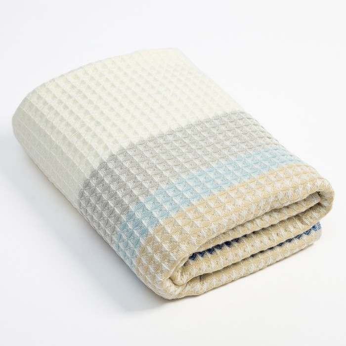 Полотенце вафельное банное «Этель» Waffle, 70×140 см, 100% хлопок, 280 г/м², бежевое