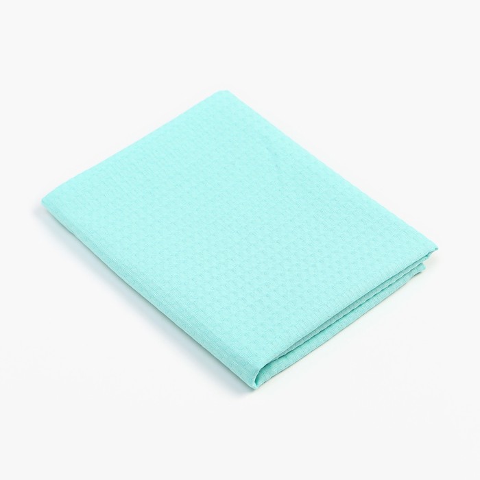 Полотенце вафельное Экономь и Я 50*90 см, небесный,100% хлопок, 200 г/м2