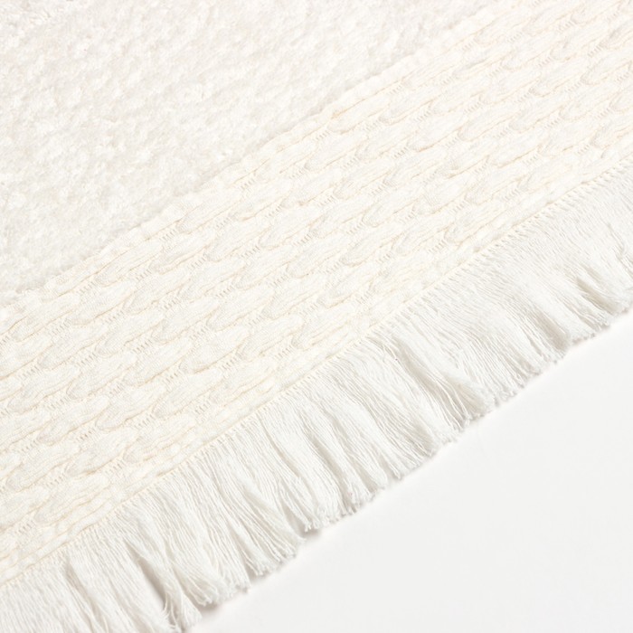 Полотенце махровое Love Life «Аморе» 70×140 см, белый, 100% хл, 450 г/м²