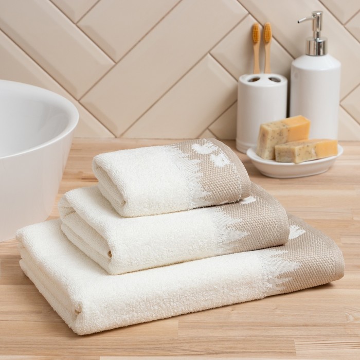 Полотенце махровое Love Life «Winter dream» 70×130 см, белый, 100% хл, 400 г/м²