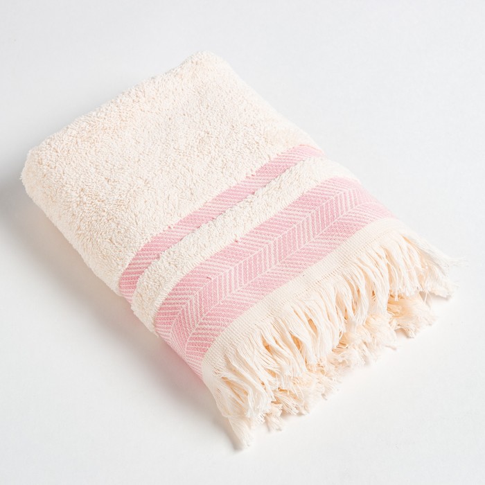 Полотенце махровое LoveLife «Муссон» 70×120 см, розовый, 100% хлопок, 500 г/м²