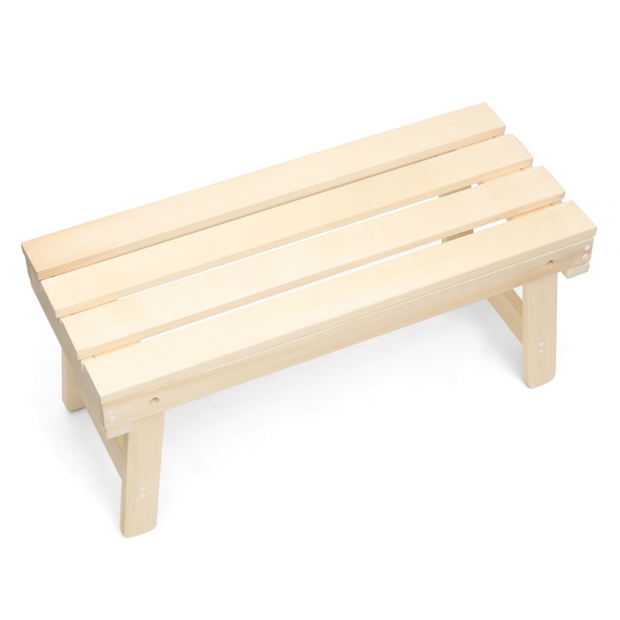 Лавка деревянная, 100×44×43 см, складная, липа