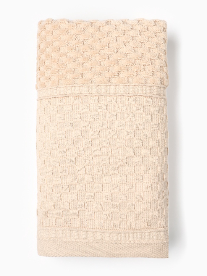 Полотенце махровое LoveLife «Ордос» 70×130 см, бежевое, 100% хлопок, 430 г/м²