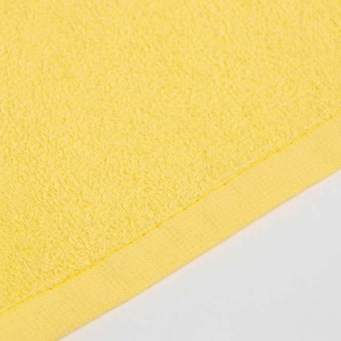 Полотенце махровое «Экономь и Я», 70×130 см, хлопок 100%, жёлтое