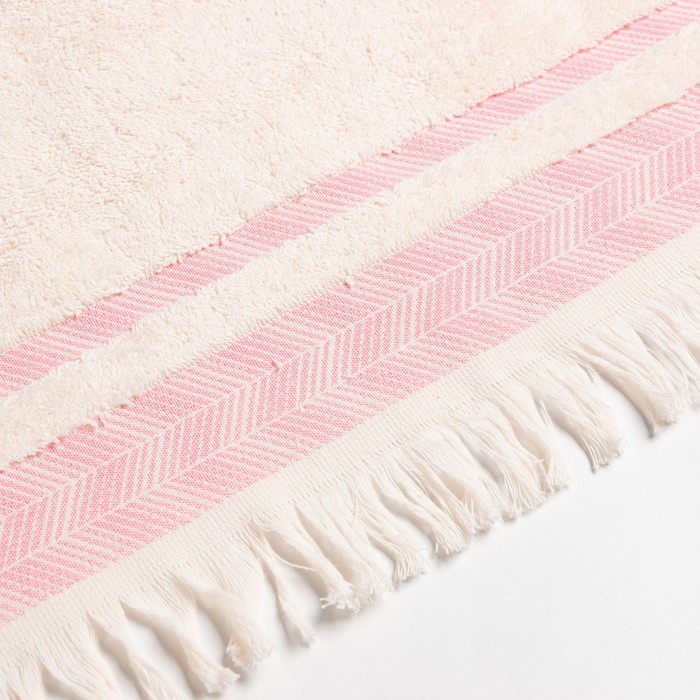 Полотенце махровое LoveLife «Муссон» 70×120 см, розовый, 100% хлопок, 500 г/м²