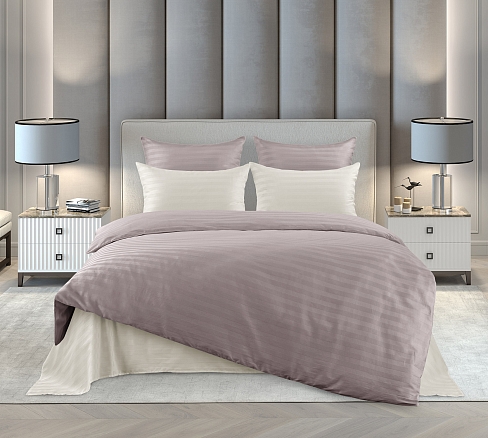 Постельное белье страйп-сатин ТМ Королевское искушение / Макиато