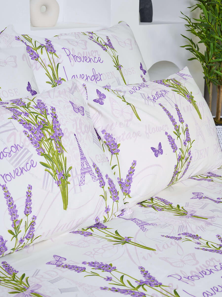 Комплект наволочек бязь (молния) / Лаванда