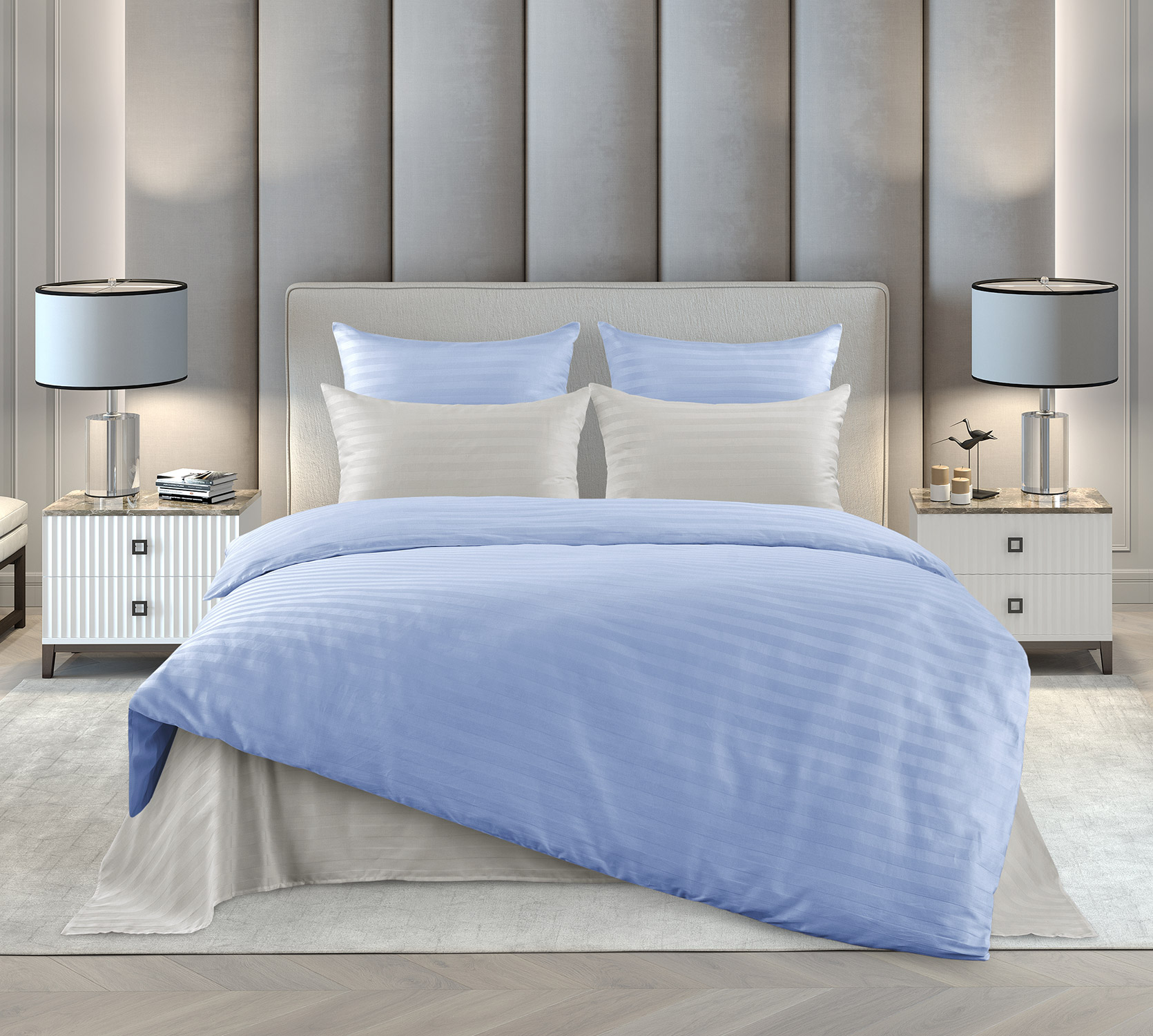 Постельное белье страйп-сатин ТМ Королевское искушение / Регата