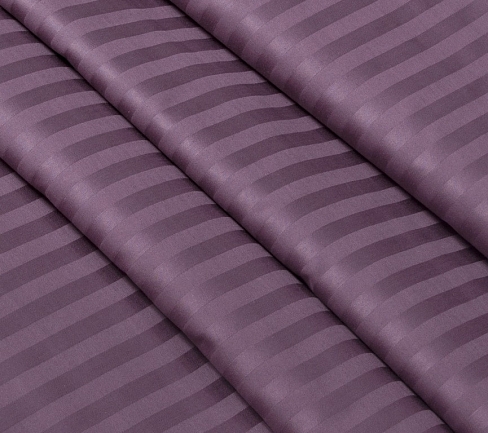 Постельное белье страйп-сатин Лакшери / Аметист