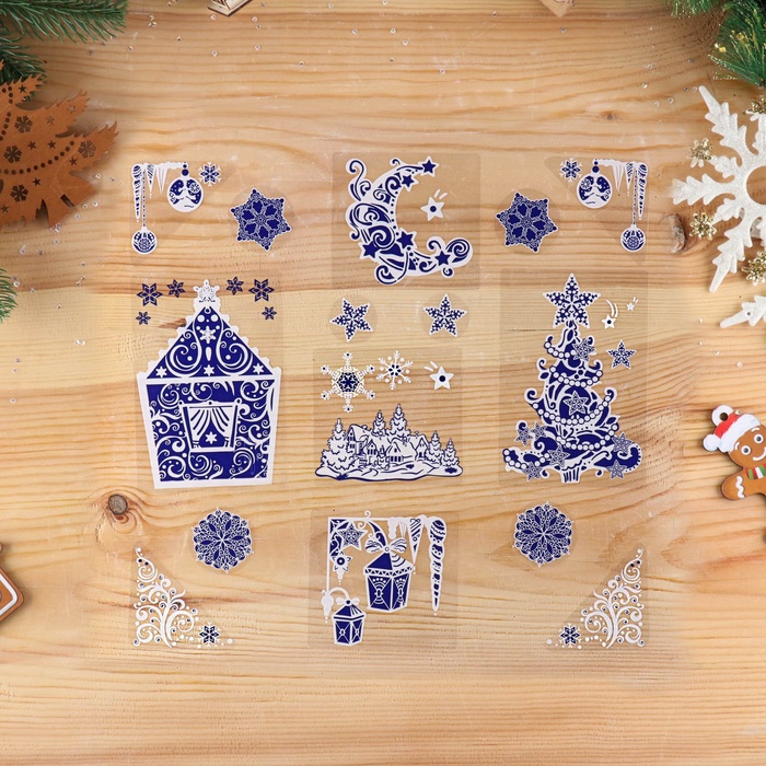 Наклейки на окна «Новогодние», 37×37 см